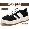 image:imageFashion Platform Sneakers for Women Footwear  Laceup Womens ShoesBlack