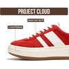 image:imageFashion Platform Sneakers for Women Footwear  Laceup Womens ShoesRed
