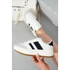 image:imageFashion Platform Sneakers for Women Footwear  Laceup Womens ShoesWhiteblack Stripes