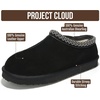 image:imageMens Slippers 100 Genuine Leather Australian Shearling Slippers for MenBlack Suede 2