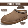 image:imageMens Slippers 100 Genuine Leather Australian Shearling Slippers for MenTaupe Suede 2