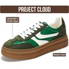 image:imagePlatform Sneakers for Women Footwear  Lightweight Laceup Shoes for WomenGreen