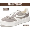image:imagePlatform Sneakers for Women Footwear  Lightweight Laceup Shoes for WomenGrey