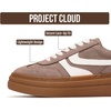 image:imagePlatform Sneakers for Women Footwear  Lightweight Laceup Shoes for WomenTaupe Multi
