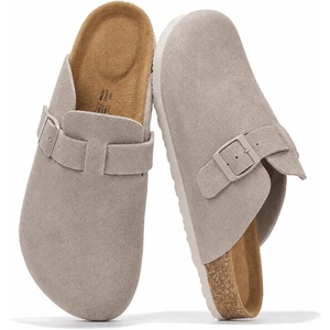 image:image100 Full Grain Genuine Leather Clogs for Men  Fall Shoes for Men 2026Grey Mono Suede