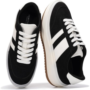 image:imageFashion Platform Sneakers for Women Footwear  Laceup Womens ShoesBlack