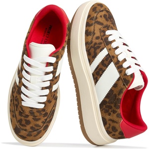 image:imageFashion Platform Sneakers for Women Footwear  Laceup Womens ShoesLeopard Multi