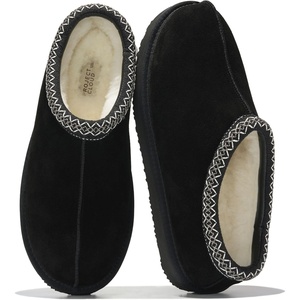 image:imageMens Slippers 100 Genuine Leather Australian Shearling Slippers for MenBlack