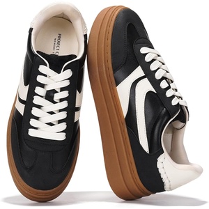 image:imagePlatform Sneakers for Women Footwear  Lightweight Laceup Shoes for WomenBlack