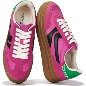 image:imagePlatform Sneakers for Women Footwear  Lightweight Laceup Shoes for WomenPink Mult