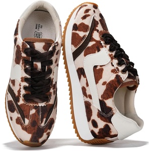 image:imageWomens Sneakers Memory Foam  Lightweight Lace Up Shoes for Women 2026Cow