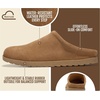 image:image100 Genuine Leather Clogs for Women Womens MulesChestnut Suede