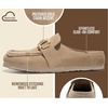 image:image100 Genuine Leather Moccasin Style Clogs for Women  Fall Shoes for WomenBone Suede  Holly