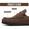 image:image100 Genuine Leather Moccasin Style Clogs for Women  Fall Shoes for WomenBrownie Suede