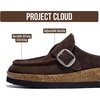 image:image100 Genuine Leather Moccasin Style Clogs for Women  Fall Shoes for WomenCoffee Suede  Carline