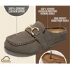 image:image100 Genuine Leather Moccasin Style Clogs for Women  Fall Shoes for WomenMushroom Suede  Holly