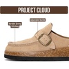 image:image100 Genuine Leather Moccasin Style Clogs for Women  Fall Shoes for WomenSand Suede