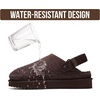 image:image100 Genuine Leather Platform Mule Clogs for Women  Fall Shoes for WomenBitter Chocolate Suede