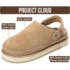 image:image100 Genuine Leather Platform Mule Clogs for Women  Fall Shoes for WomenSand Suede