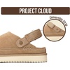 image:image100 Genuine Leather Platform Mule Clogs for Women  Fall Shoes for WomenSand Suede