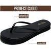 image:imageProject Cloud Platform Sandals Women Memory Foam Flip FlopsBlack
