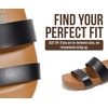 image:imageProject Cloud Womens Two Strap Sandals amp Non Slip Summer Slides HilltopBlack