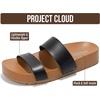image:imageProject Cloud Womens Two Strap Sandals amp Non Slip Summer Slides HilltopBlack