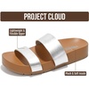 image:imageProject Cloud Womens Two Strap Sandals amp Non Slip Summer Slides HilltopSilver