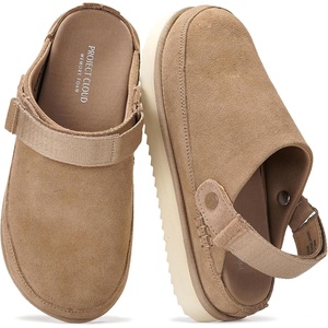 image:image100 Genuine Leather Platform Mule Clogs for Women  Fall Shoes for WomenSand Suede