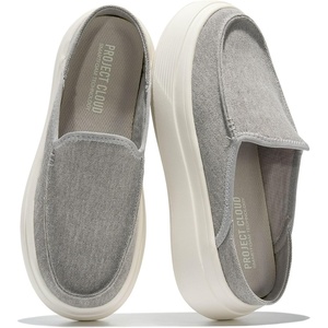 image:imageProject Cloud Platform Loafers for Women  Womens Clogs amp Mules SneakersGrey Canvas