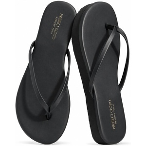 image:imageProject Cloud Platform Sandals Women Memory Foam Flip FlopsBlack