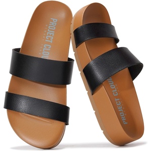 image:imageProject Cloud Womens Two Strap Sandals amp Non Slip Summer Slides HilltopBlack