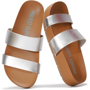 image:imageProject Cloud Womens Two Strap Sandals amp Non Slip Summer Slides HilltopSilver