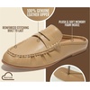 image:image100 Genuine Leather Penny Loafers for Women Mule FootwearApricot Leather