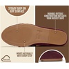 image:image100 Genuine Leather Penny Loafers for Women Mule FootwearBurgundy Suede