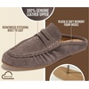image:image100 Genuine Leather Penny Loafers for Women Mule FootwearChocolate Suede