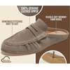 image:image100 Genuine Leather Penny Loafers for Women Mule FootwearMushroom Suede
