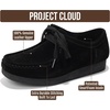 image:image100 Genuine Leather Womens Shoes Easy SlipOn Oxford Shoes for WomenBlack