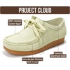 image:image100 Genuine Leather Womens Shoes Easy SlipOn Oxford Shoes for WomenGreen