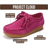 image:image100 Genuine Leather Womens Shoes Easy SlipOn Oxford Shoes for WomenPink