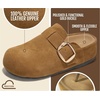 image:imageProject Cloud 100 Genuine Leather Platform Clogs for Women Chestnut Suede
