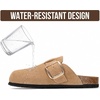 image:image100 Genuine Leather Clogs for Women Footwear  Fall Shoes for WomenBeige