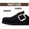 image:image100 Genuine Leather Clogs for Women Footwear  Fall Shoes for WomenBlack