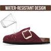 image:image100 Genuine Leather Clogs for Women Footwear  Fall Shoes for WomenBurgundy