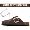 image:image100 Genuine Leather Clogs for Women Footwear  Fall Shoes for WomenChoco Brown Suede