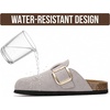 image:image100 Genuine Leather Clogs for Women Footwear  Fall Shoes for WomenGrey