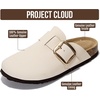 image:image100 Genuine Leather Clogs for Women Footwear  Fall Shoes for WomenOffwhite