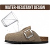 image:image100 Genuine Leather Clogs for Women Footwear  Fall Shoes for WomenStorm Suede