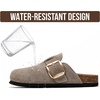 image:image100 Genuine Leather Clogs for Women Footwear  Fall Shoes for WomenTaupe