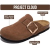 image:image100 Genuine Leather Clogs for Women Footwear  Fall Shoes for WomenTobacco Suede